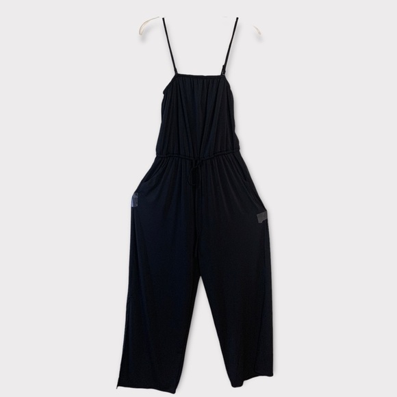 NWT Maurices Black Sleeveless Stretch Split Leg Jumpsuit Sz M - Picture 2 of 10